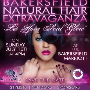 Bakersfield Natural Hair Show Flyer