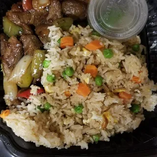 Shaking Beef with Fried Rice