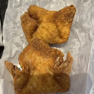 Way overdone crab rangoons