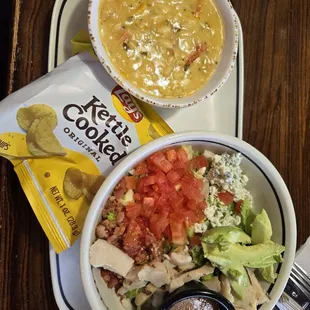 When "Choose 2 for $13.99" becomes $20 after tax, tip, &amp; "premium item" charges (Orzo Soup &amp; Chopped Salad)