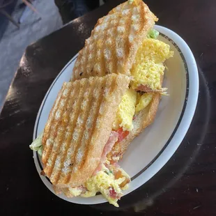 Egg Bacon &amp; Cheddar Panini