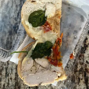 A terrible Chicken Pomodori Panini
