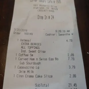 Pretty reasonable prices.