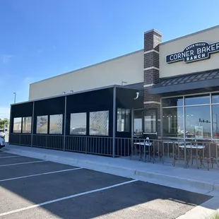 Frontage with outdoor eating