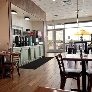 the interior of a restaurant