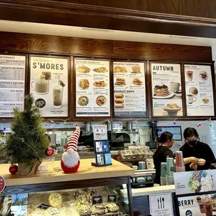 the menus of the restaurant