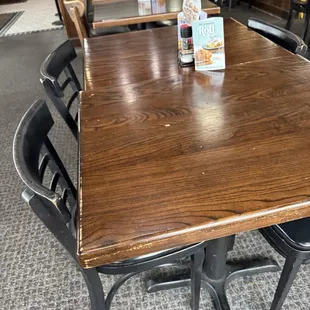 Had trouble finding a clean table!