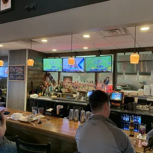 View of bar