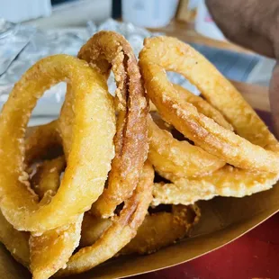 Crispy onion rings
