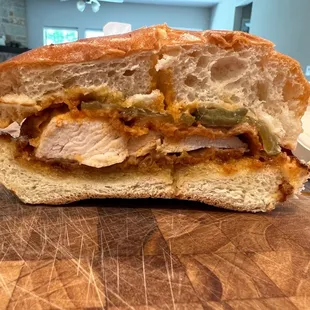 Fried Chicken sandwich--my favorite menu item so far, next to the onion rings!!