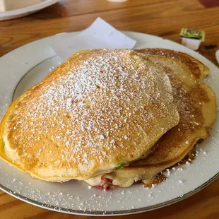 Jalapeno bacon pancakes