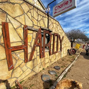 Lots of antique shops, candy and furniture stores