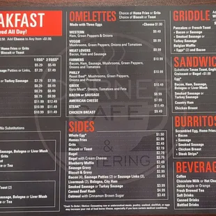 Breakfast Menu