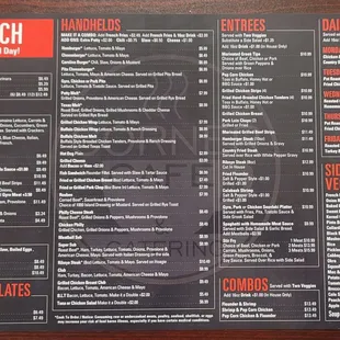 Lunch Menu