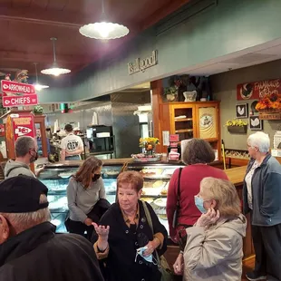 Entering front of business.