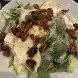 Brie salad. Adult full size. Amazing dressing.