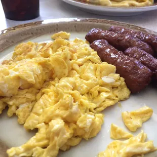 Egg and sausage sides