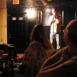 Dave Warms up the Crowd