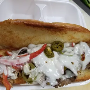 Spicy Philly Cheesesteak!!