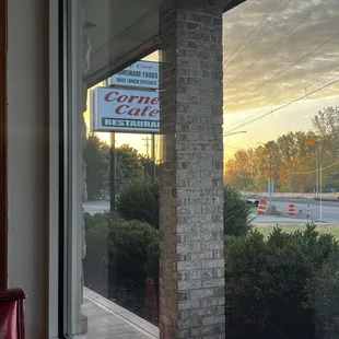 outside