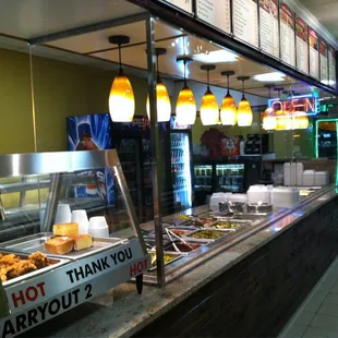 Good variety of food and clean layout of the place makes you want to come back