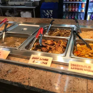 a variety of food items