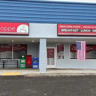 the outside of the building