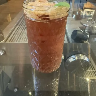 Berry Hibiscus Espresso Tonic