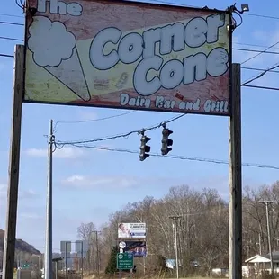 a sign for a coffee shop