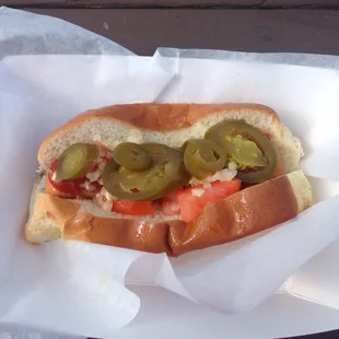 Vegan hot dog