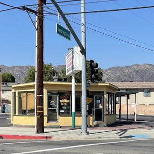 the corner of a street corner