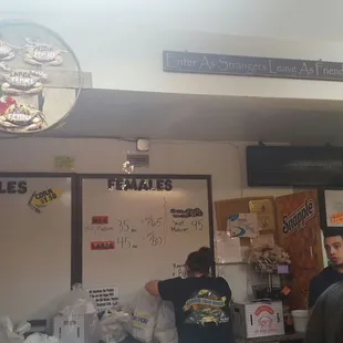 customers waiting for their order