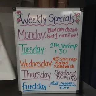 This weekly special is up to date!