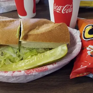 Regular-sized turkey and avocado sub