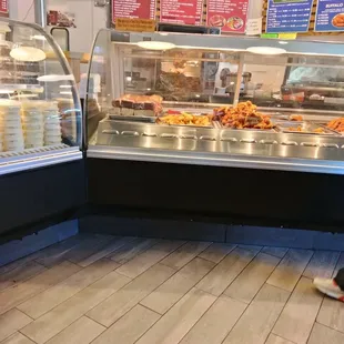 a person standing in front of the counter