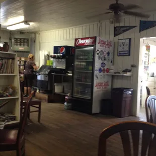 Part of the funky interior.