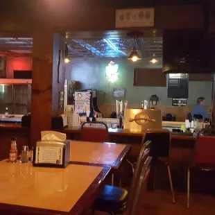 Kinda dark, homey joint.