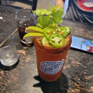 The Mango Michelada was perfect, not to much mix to over throw the drink.