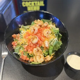TCK salad with shrimp