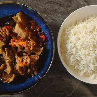 Moussaka with rice