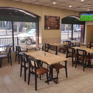 Partial view of the dining area
