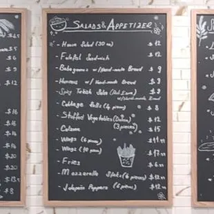 Menu boards