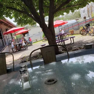 Great outdoor seating