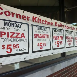 Great daily specials
