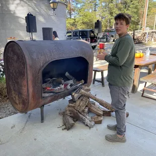 oysters and mussels, outside