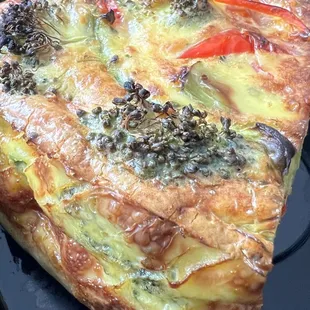 Hearty garden quiche