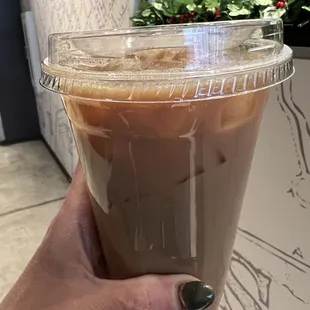Caramel bourbon latte