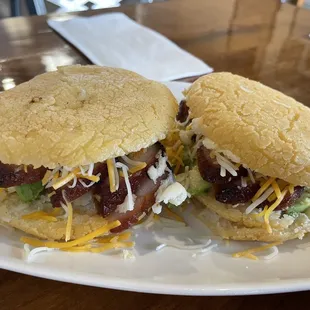 Roasted pork Arepa