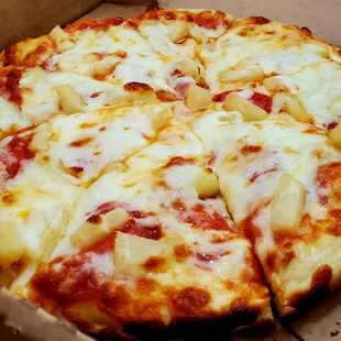 Pepperoni and Pineapple Pizza