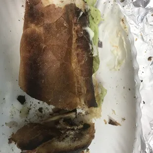 So hard it cut my mouth